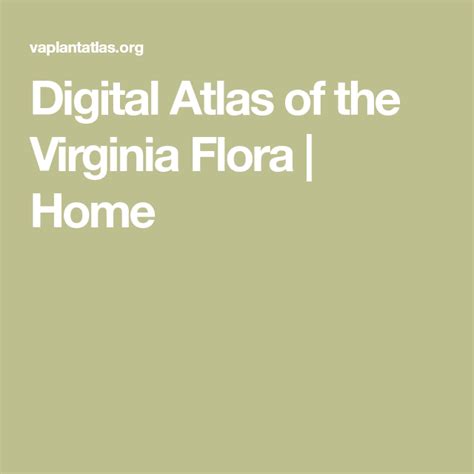 This <b>Digital</b> <b>Atlas</b> contains all the Plant information on the <b>Virginia</b> <b>Flora</b>. . Digital atlas of the virginia flora